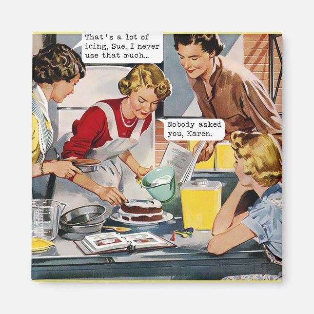 Íman Ninguém Te Perguntou, Karen - Retro Magnet (Frente)