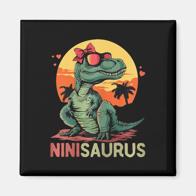 Íman Ninisaurus Dino Dinossauro Nini-saurus T-rex Mãe (Frente)
