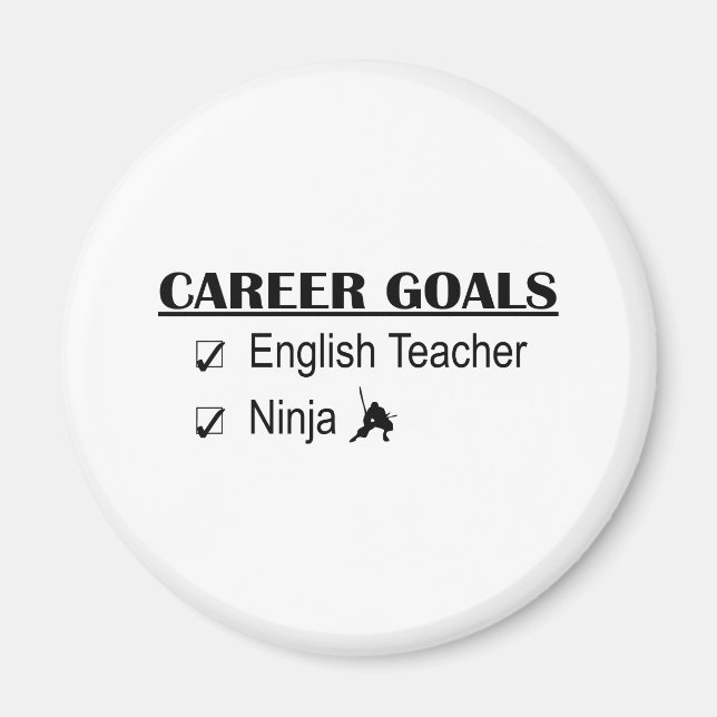 Íman Ninja Career Metas - Professor Inglês (Frente)