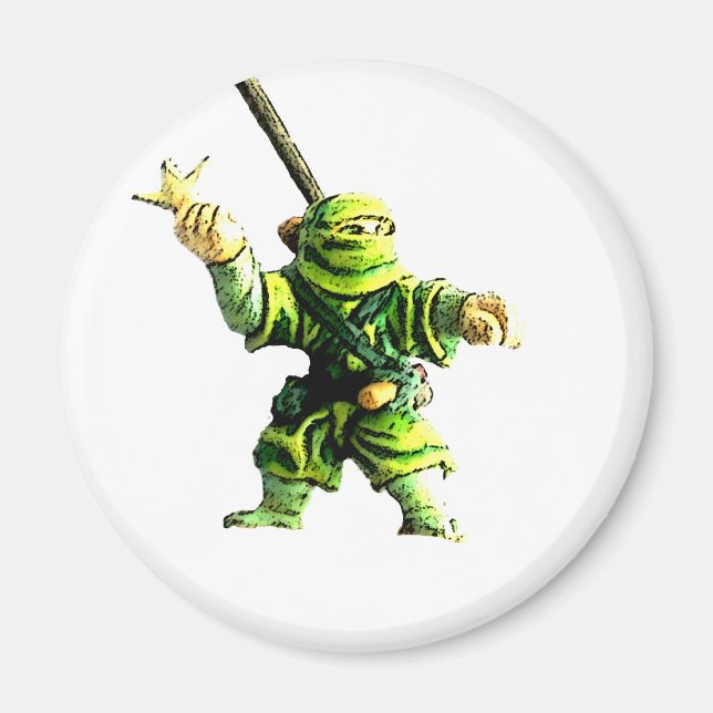 Íman Ninja em verde (Frente)