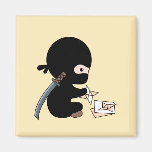 Íman Ninja minúsculo que faz a estrela de jogo do pape