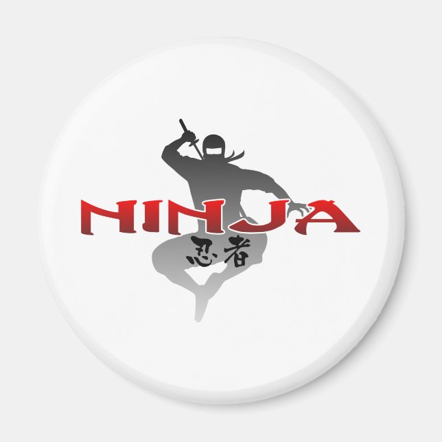 Íman Ninja Silhouette (Frente)