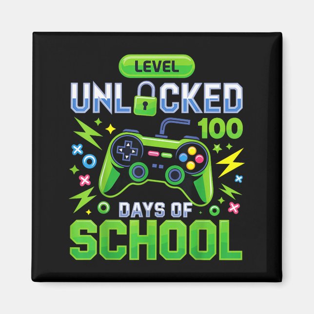 Íman Nível 100 Dias De Escola Desbloqueado Jogo De Víde (Frente)
