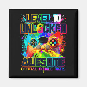 Íman Nível 10 Desbloqueado Incrível Aniversário de Meni