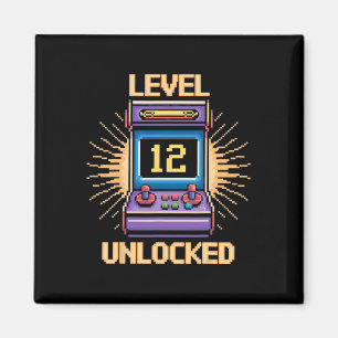 Íman Nível 12 Desbloquear Aniversário Gamer 12 Anos Víd