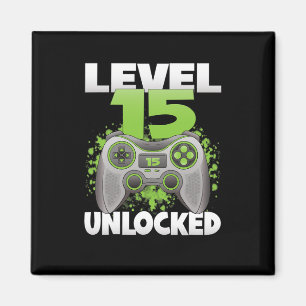 Íman Nível 15 Desbloqueado Vídeo Game 15º Aniversário G