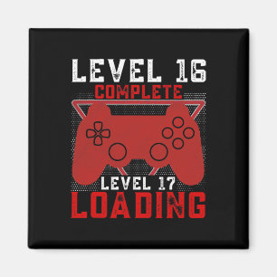 Íman Nível 16 Nível 17 Carregando o Gamer Aniversário