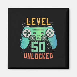 Íman Nível 50 Desbloqueado Presentes de Aniversário de