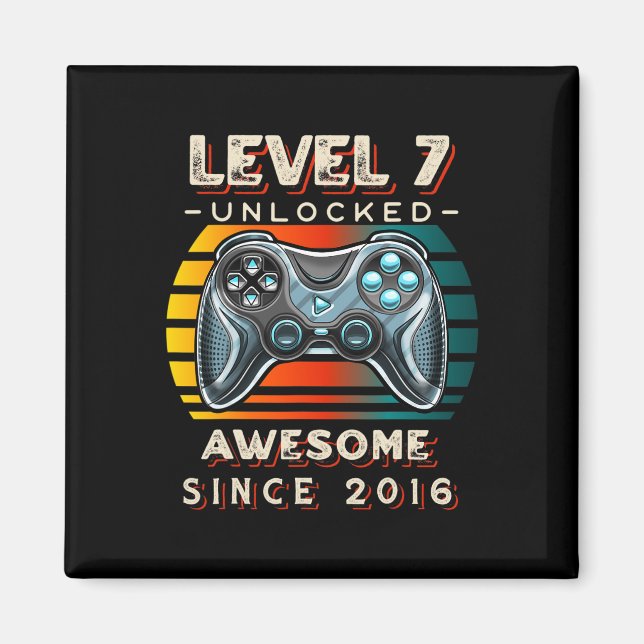 Íman Nível 7 Desbloqueado Jogo Sete 7º Aniversário 7 An (Frente)
