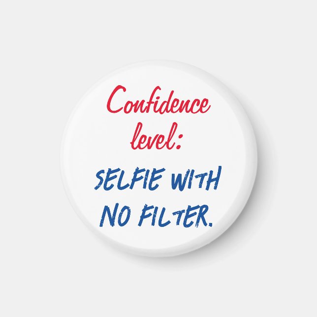 Íman Nível de confiança: selecionar sem filtro (Frente)