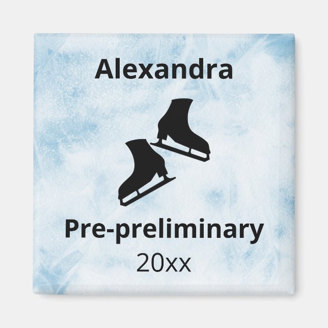 Íman Nível de patinagem no ano de ensaio de gelo azul (Frente)