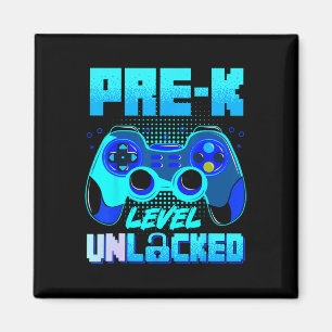 Íman Nível Pré-K Desbloqueado Pré-Escolar Gamer Menino 