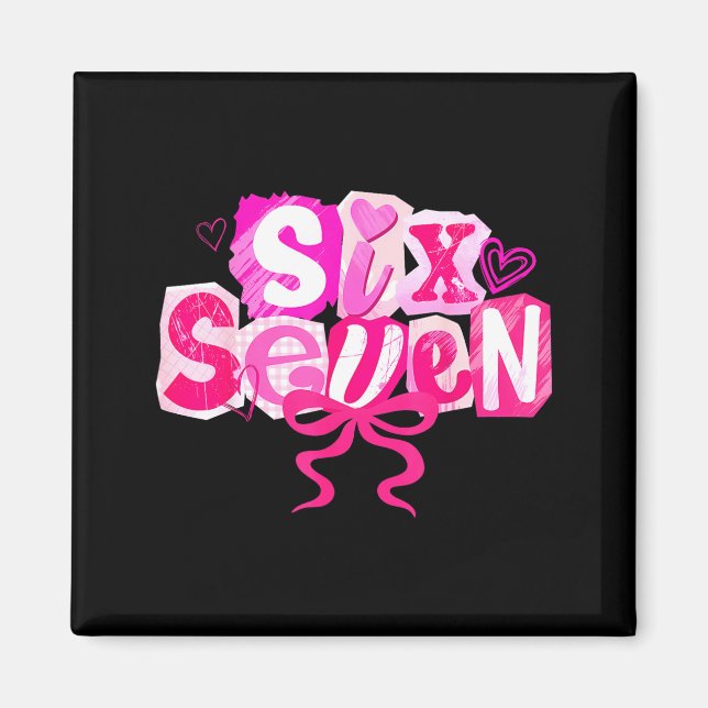 Íman Nk Coquette Valentine Six Seven Bow 6 7 Meme Women (Frente)