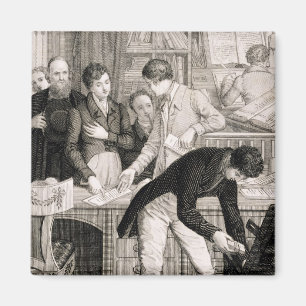 Íman No banco, c.1800 (gravura)