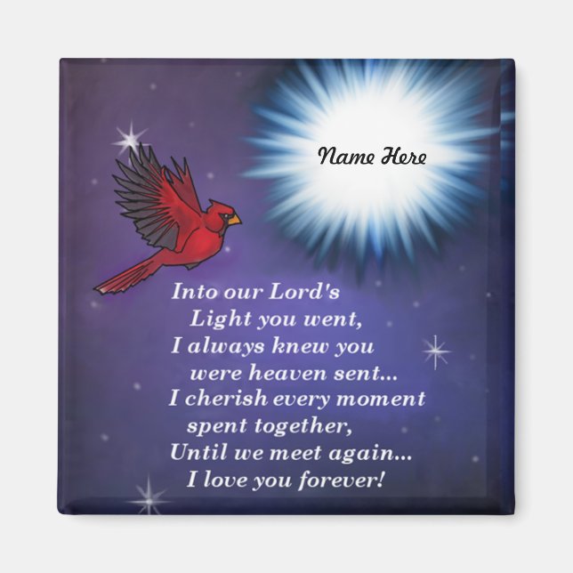 Íman No cardeal-claro (Frente)