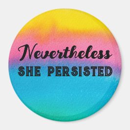 Íman No Entanto, Ela Persiste O Arco-Íris De Aquarela