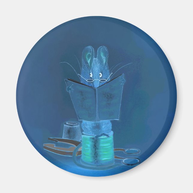 Íman 'No Escuro' Magnet De Refrigerador Redondo De 3" (Frente)