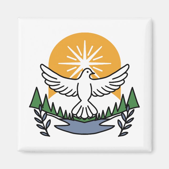 Íman No espírito de Deus que levanta - fé e liberdade (Frente)