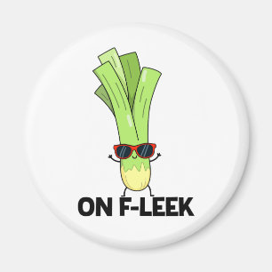 Íman No Fleek Cute Veggie Leek Pun