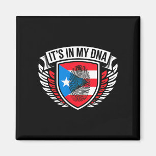Íman no Impressão Digital de DNA na Bandeira Porto-Riqu