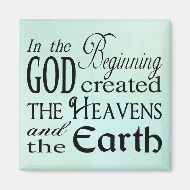 Íman No início Deus Criou o céu e a terra (Frente)