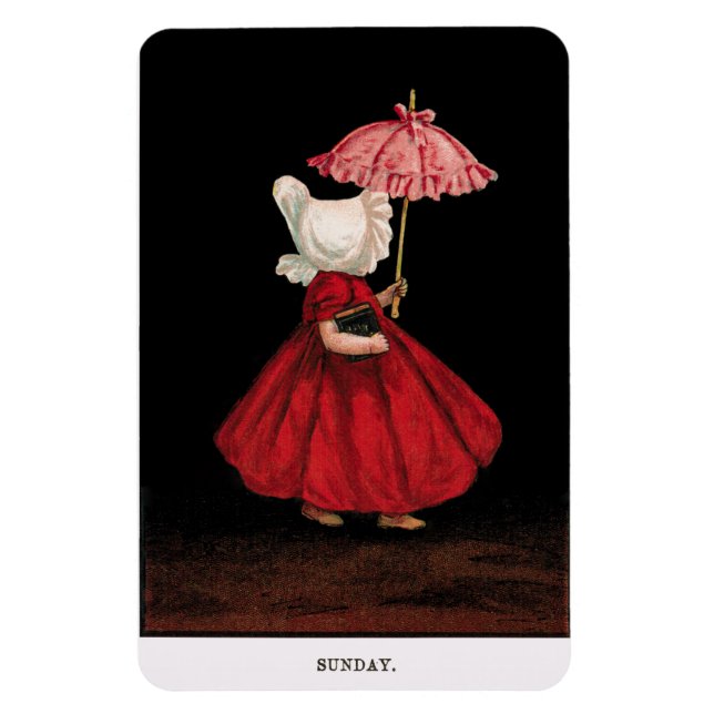 Íman No início dos anos 1900, domingo Sunbonnet Sue Mag (Vertical)