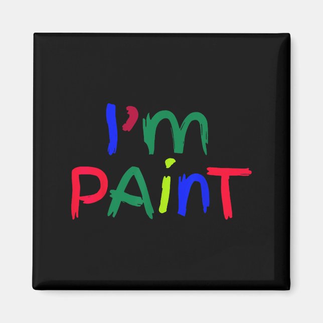 Íman No jogo de combinar pinturas, eu amo pintar com os (Frente)