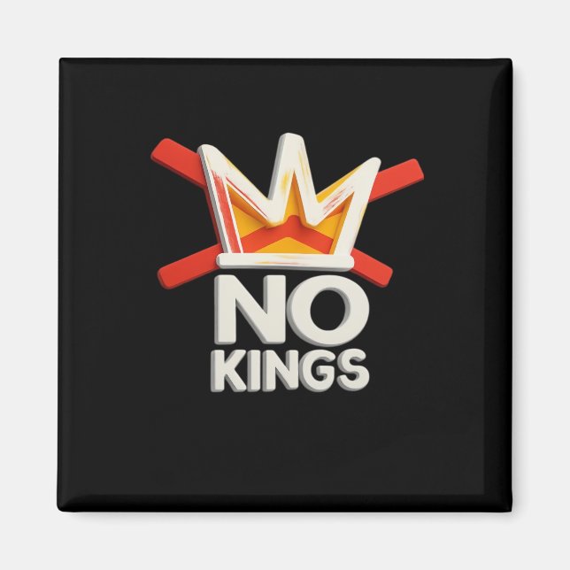 Íman No Kings Anti Minimal Clean Design (Frente)