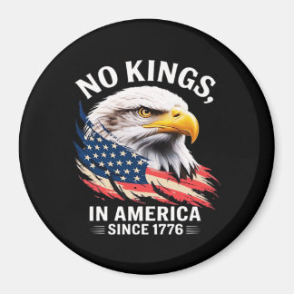 Íman No Kings In America Classic Retro Graphic Design