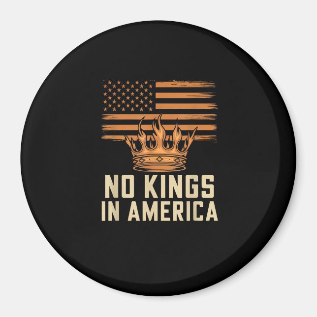 Íman No Kings In America United States Independence Cre (Frente)