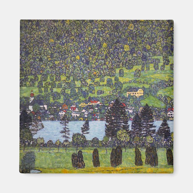 Íman No Lago Atter, Gustav Klimt (Frente)