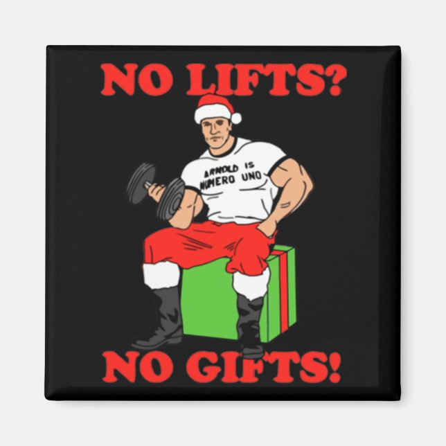 Íman No Lifts No Arnold Schwarzenegger Christma  (Frente)