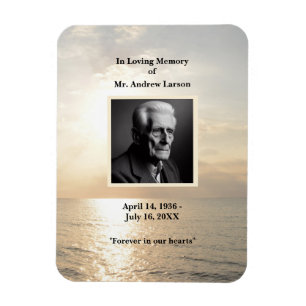 Íman No Loving Memory Funeral Memorial Magnet