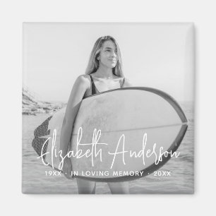 Íman No Loving Memory Memorial Funeral Foto Moderna