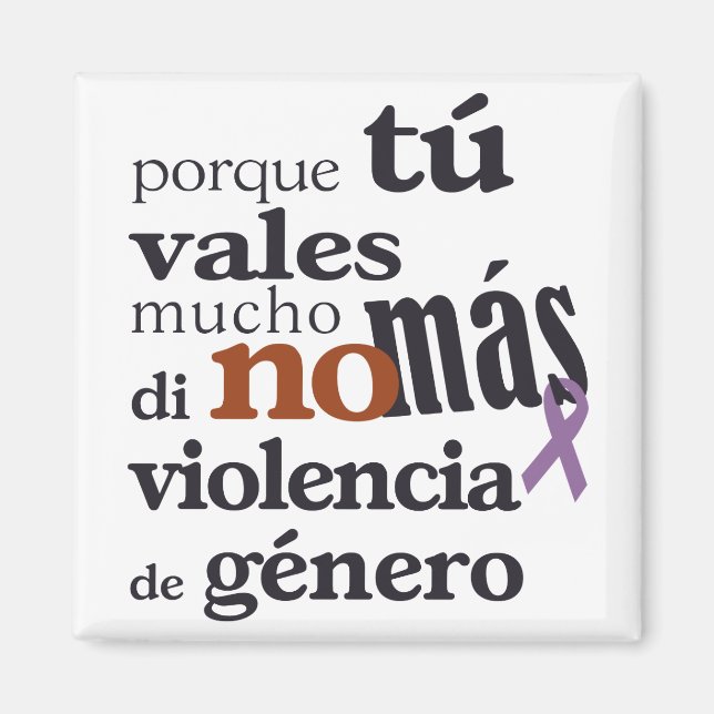 Íman No Más Violencia de Género (Frente)
