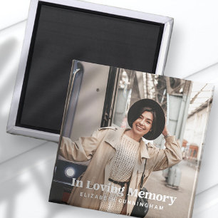 Íman No Memorial Personalizado de Fotos Moderno de Amor