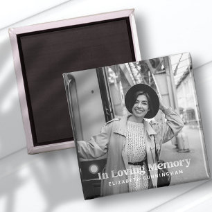 Íman No Memorial Personalizado de Fotos Moderno de Amor