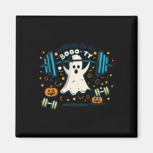 Íman No Meu Trabalho De Fantasma De Halloween De Boo-ty