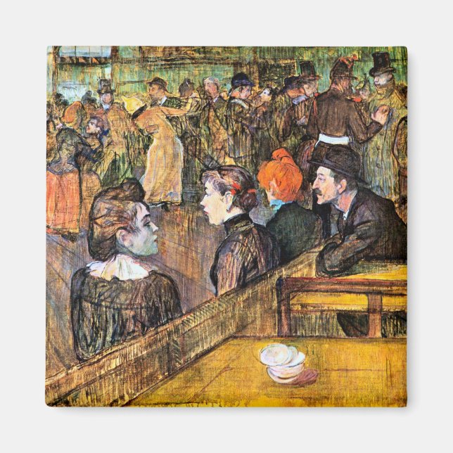 Íman No Moulin de la Gallette, por Toulouse-Lautrec (Frente)