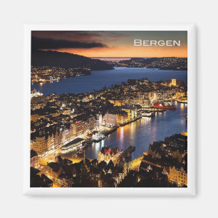 Íman NO # Noruega - Bergen by Night