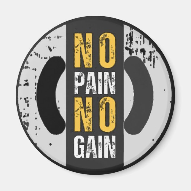 Íman No Pain No Gain (Frente)