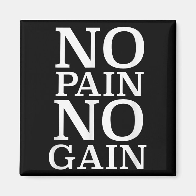 Íman No Pain No Gain Motivation  (Frente)
