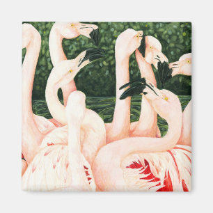 Íman No rosa - flamingos