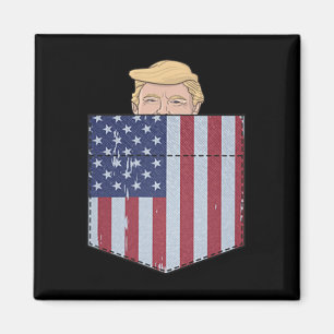 Íman No Seu Bolso Engraçado Trump 2024 Pocket