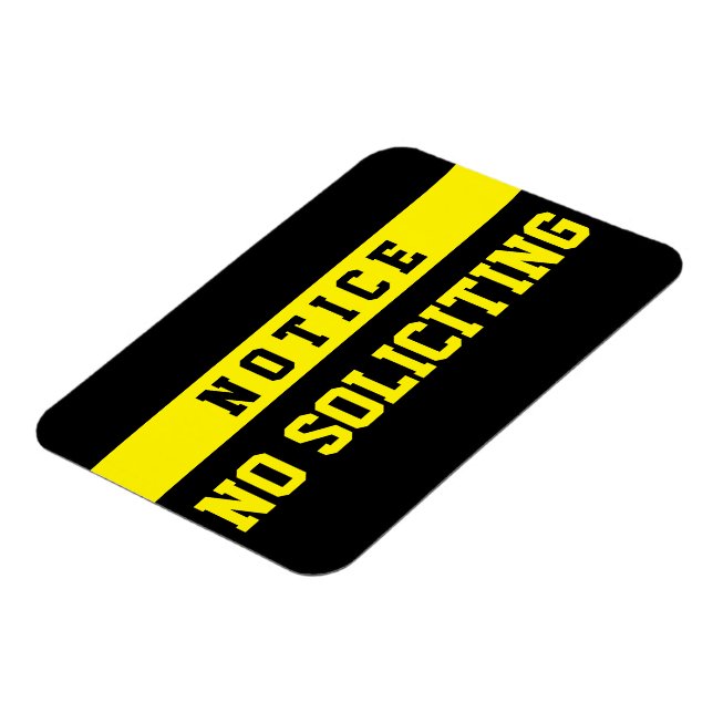 Íman No Soliciting [Magnet] (Left Side)