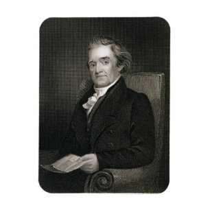 Íman Noah Webster (1758-1843) gravado por Frederick W.