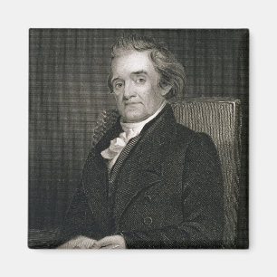 Íman Noah Webster (1758-1843) gravado por Frederick W.