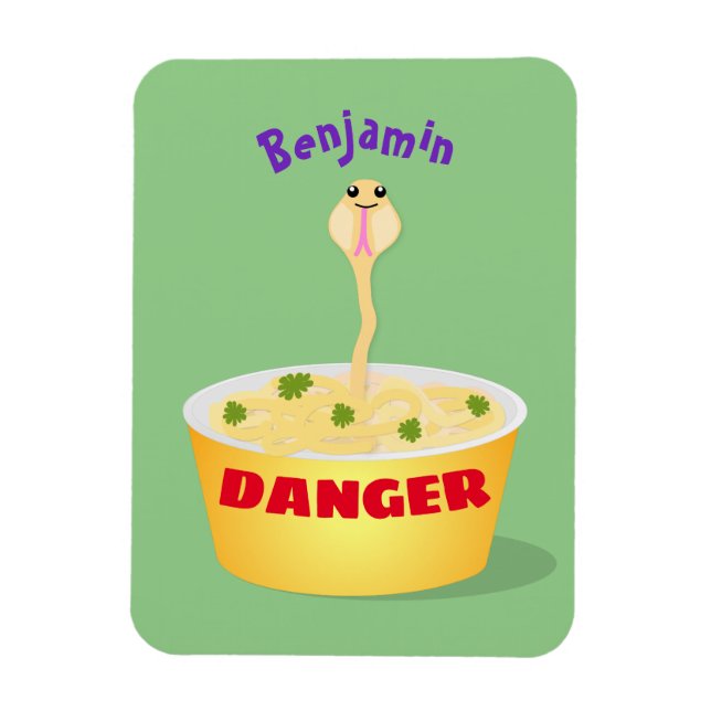 Íman Nódulos bonitos cobra ilustram humor com ilustraçã (Vertical)