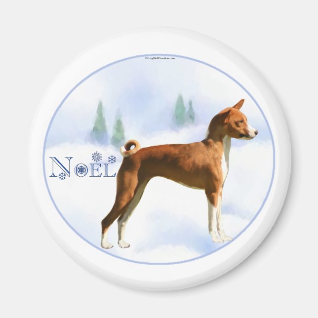 Íman Noel Basenji Magnet (Frente)