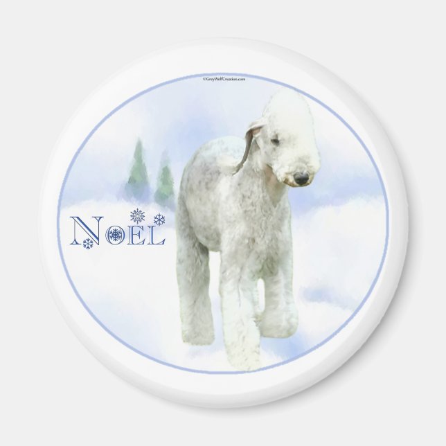 Íman Noel Bedlington Terrier (Frente)
